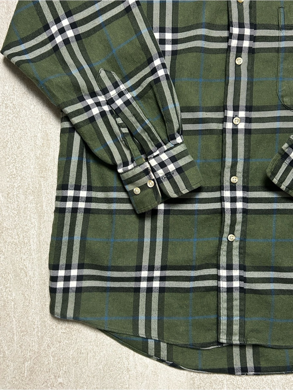 BURBERRY NOVA CHECK FLANNEL PLAID BUTTON DOWN SIZE MEDIUM - Picture 9 of 14
